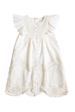 Mini Abigail Dress in Antique Ivory