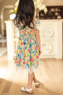 Mini Ada Dress in Vibrant Yarrow Print