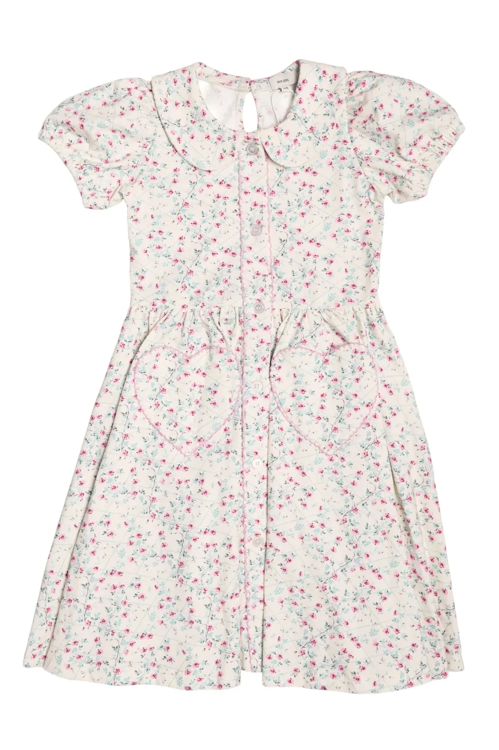 Mini Alayna Play Dress in Ivory Pansy Trellis
