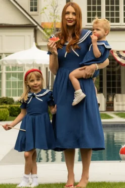 Mini Alice Dress in Navy