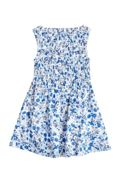 Mini Ana Dress in Ditsy Cobalt Floral