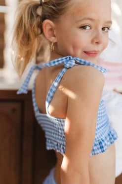 Mini Brandi Bandeau Top in Blakely Gingham