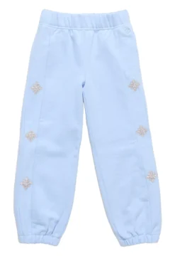 Mini Casey Jogger Sweatpants in Light Blue
