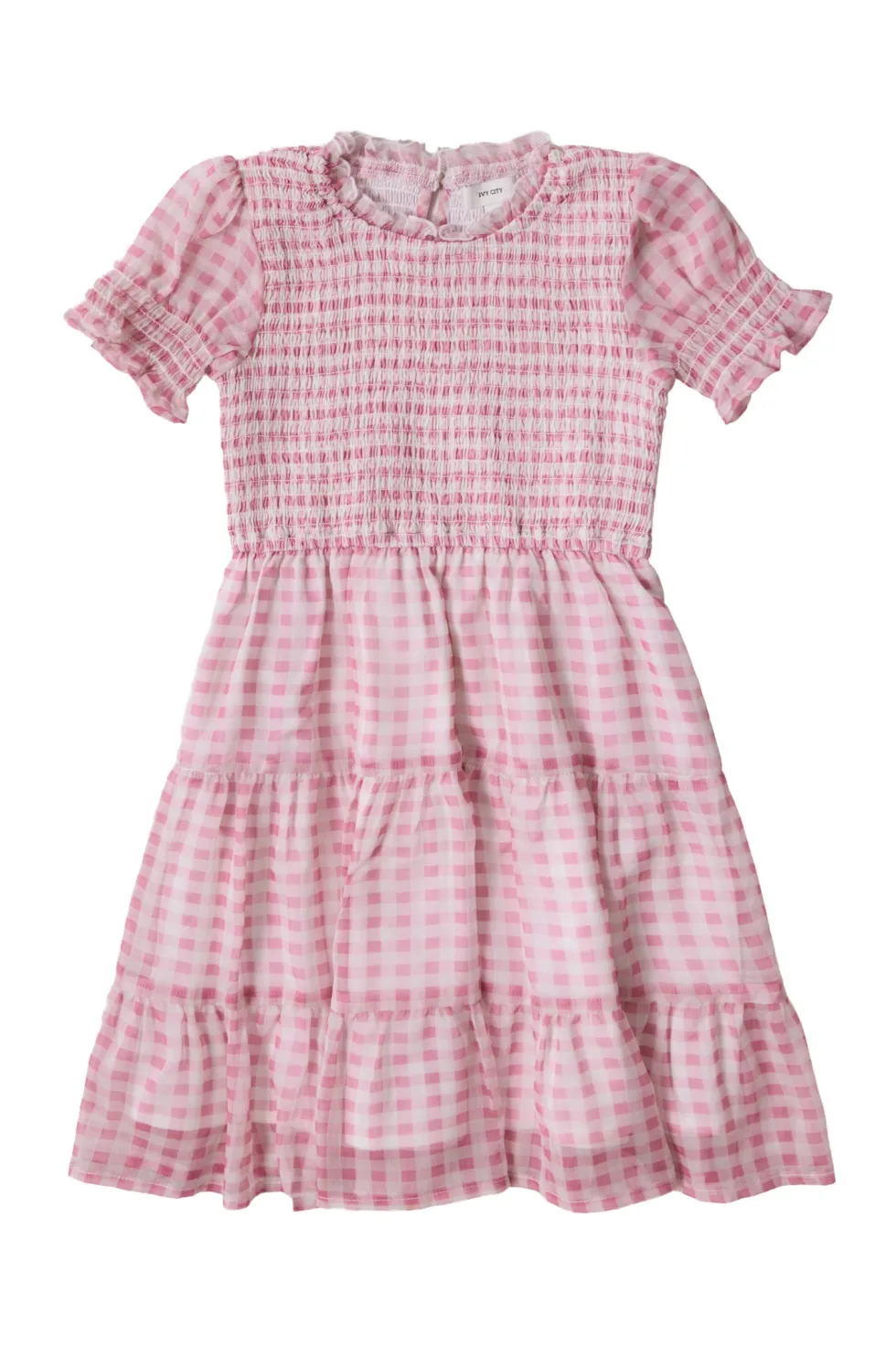 Mini Cordelia Dress in Desert Rose Gingham