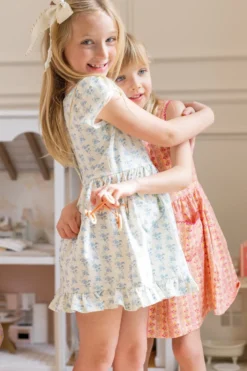 Mini Dream Play Dress in Ivory Porcelain Fleur