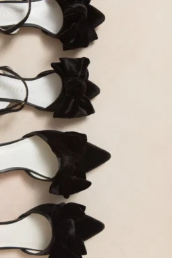 Mini Eloise Bow Heel in Black