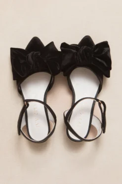 Mini Eloise Bow Heel in Black