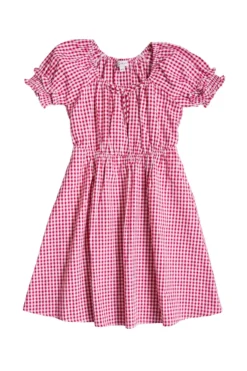 Mini Jessie Dress in Red Gingham