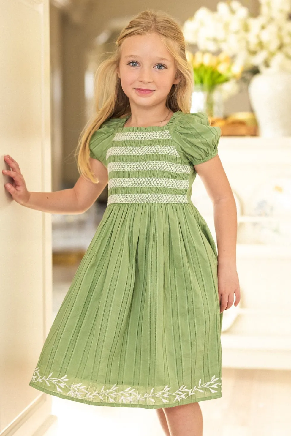 Mini Journey Dress in Light Green