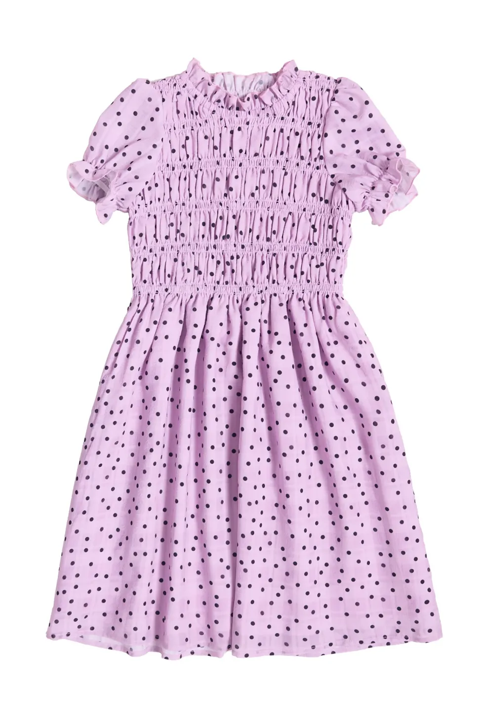 Mini Marcell Dress in Purple Polka Dot