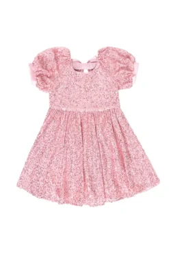 Mini Marisol Dress in Pink Sequin