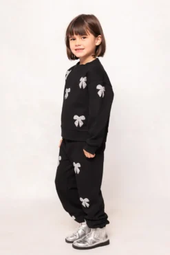 Mini Micah Jogger Sweatpants in Black