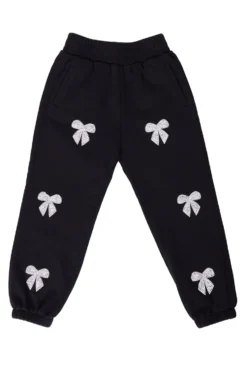 Mini Micah Jogger Sweatpants in Black