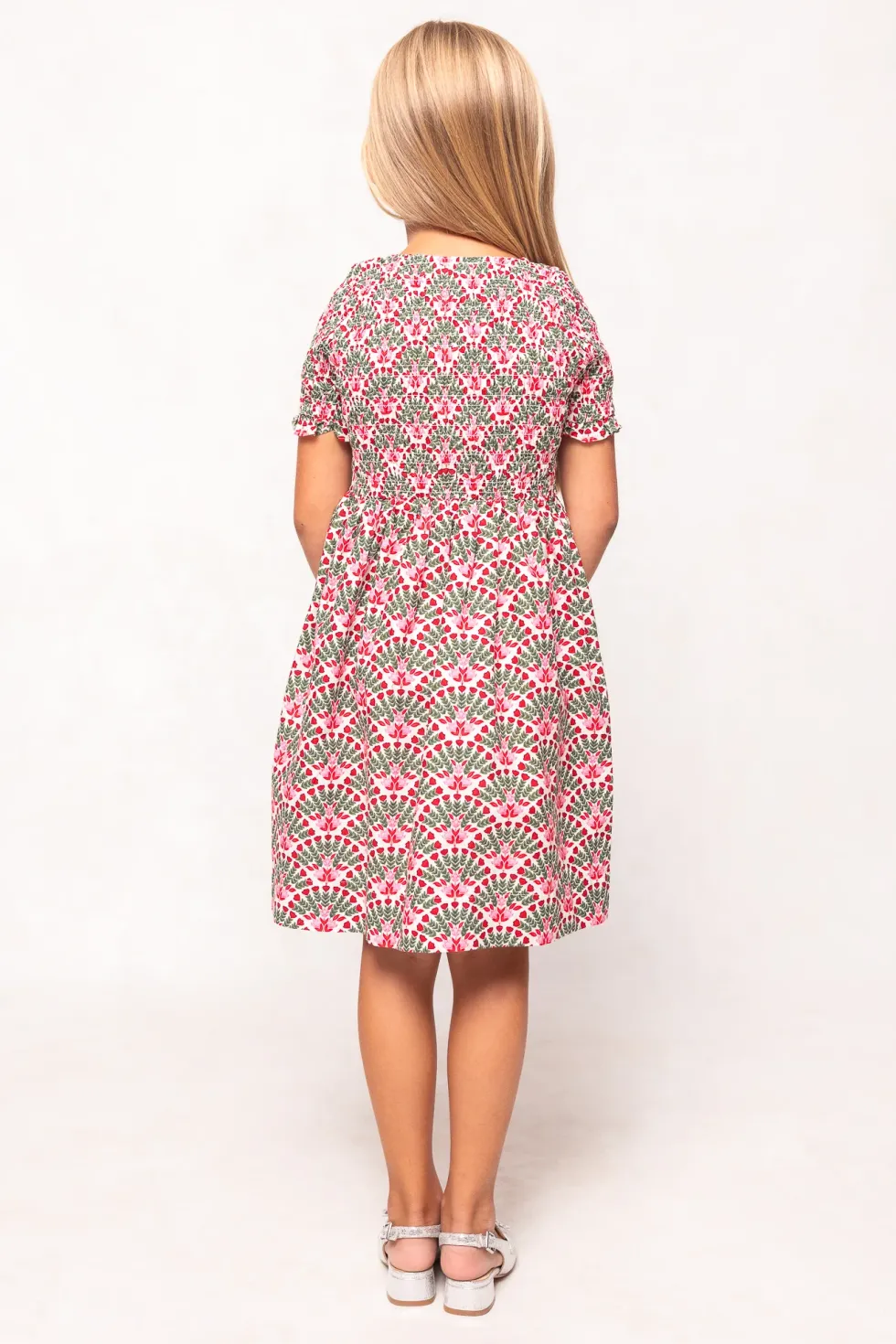 Mini Parker Dress in Floral Fan