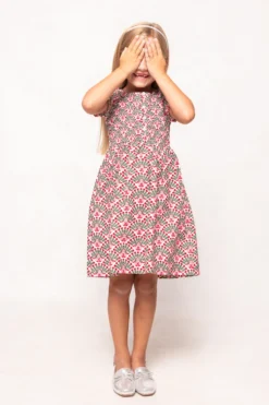 Mini Parker Dress in Floral Fan