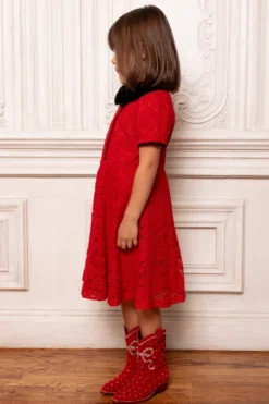 Mini Penny Dress in Red Lace