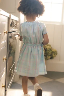 Mini Thalia Dress in Pastel Plaid