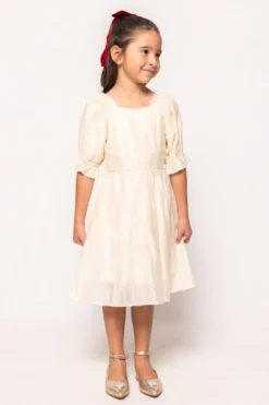 Mini Tindra Dress in Cream Sequin