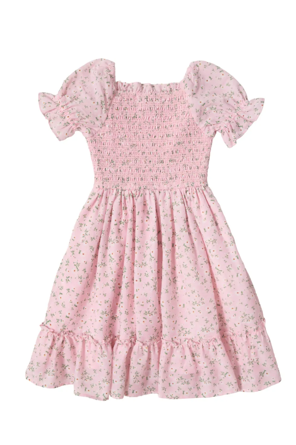 Mini Valencia Dress in Pink Ditsy Floral