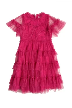 Mini Whimsical Dress in Fuchsia