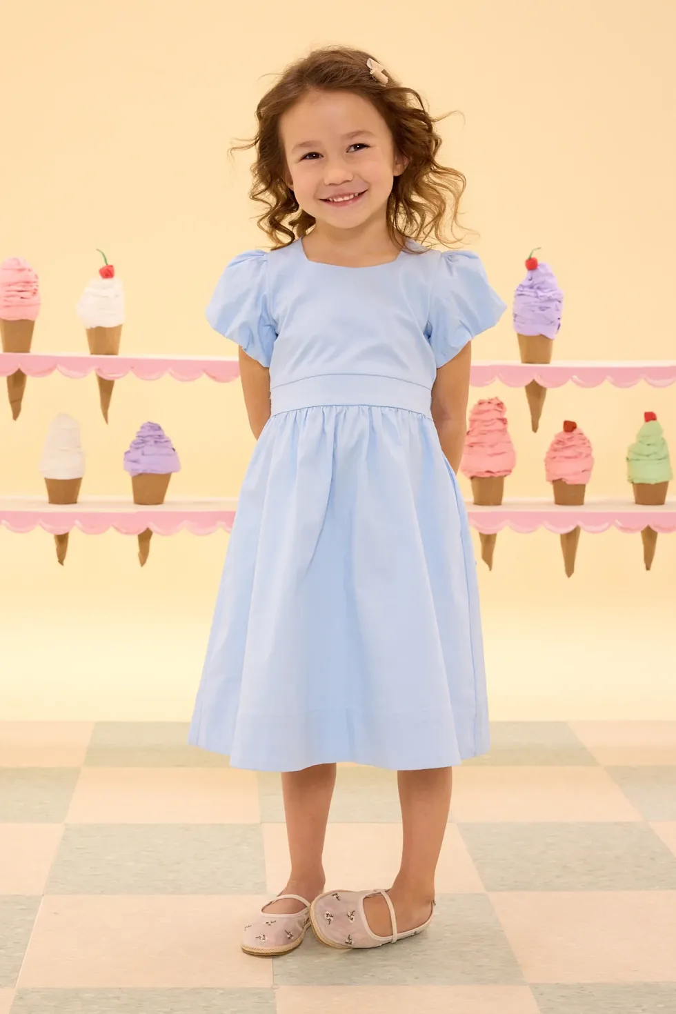 Mini Zella Dress in Sky Blue