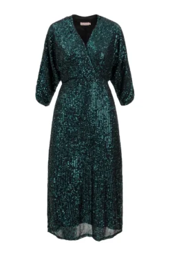 Orion Dress in Green Sequin