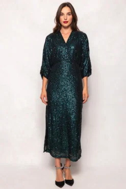 Orion Dress in Green Sequin