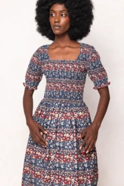 Parker Dress in Dusk Floral Medley