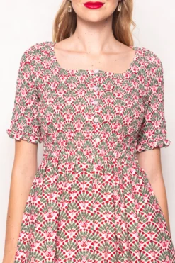 Parker Dress in Floral Fan