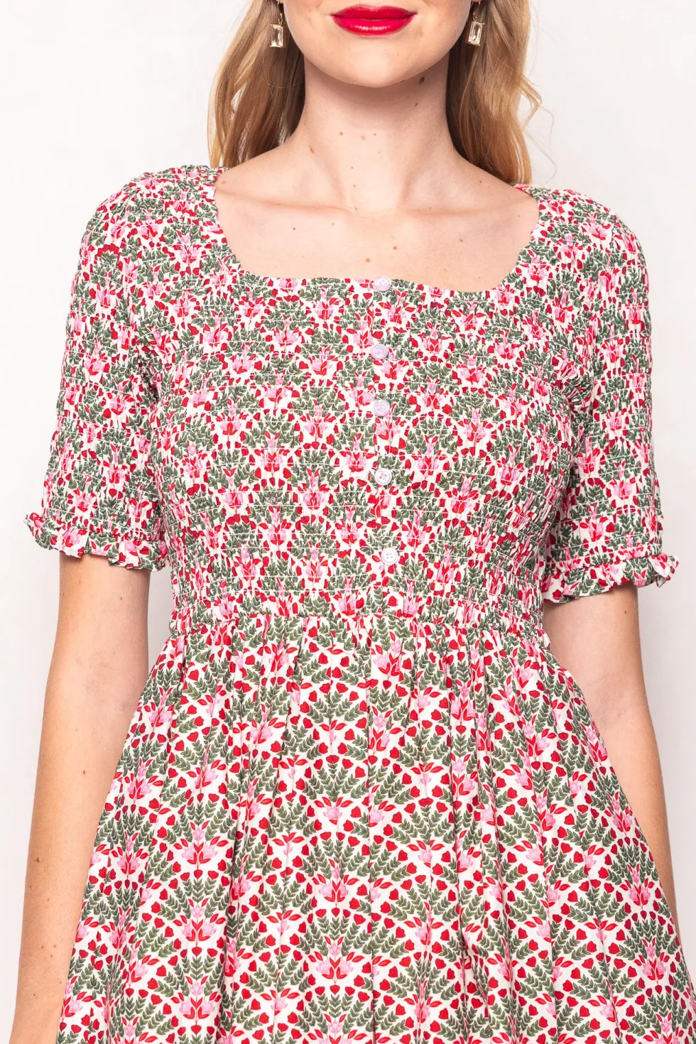 Parker Dress in Floral Fan