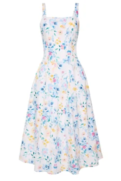 Petal Dress in Blue Bouquet
