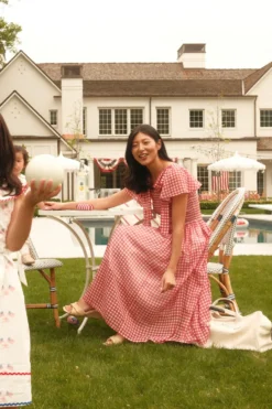 Rayna Dress in Red Gingham