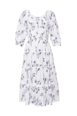 Roselyn Dress in Blue Enchanted Floral