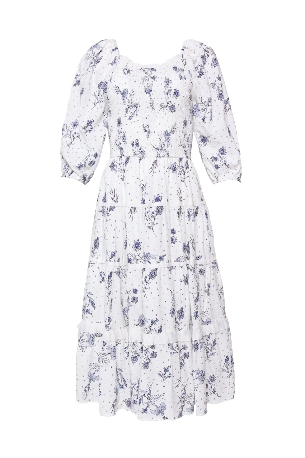 Roselyn Dress in Blue Enchanted Floral
