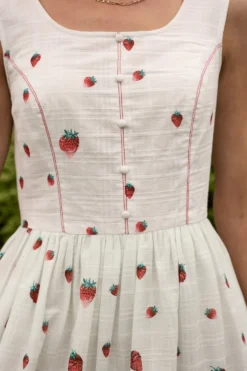Sadie Dress in Strawberry Vintage Tier