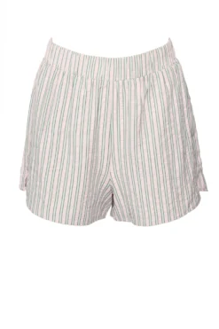 Sevilla Shorts in Green & Pink Pinstripe