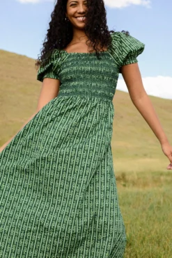 Sunday Best Dress in Pine Felicity Floral