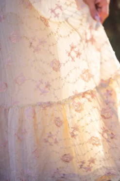 Tara Dress in Gilded Rose Stripe