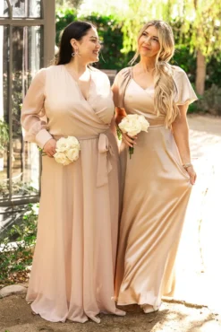 Tessie Dress in Champagne