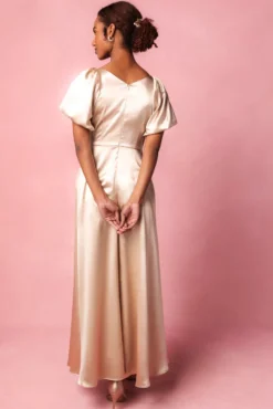 Tessie Dress in Champagne