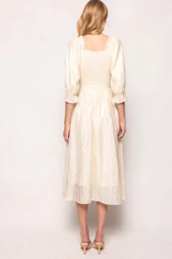 Tindra Dress in Cream Sequin