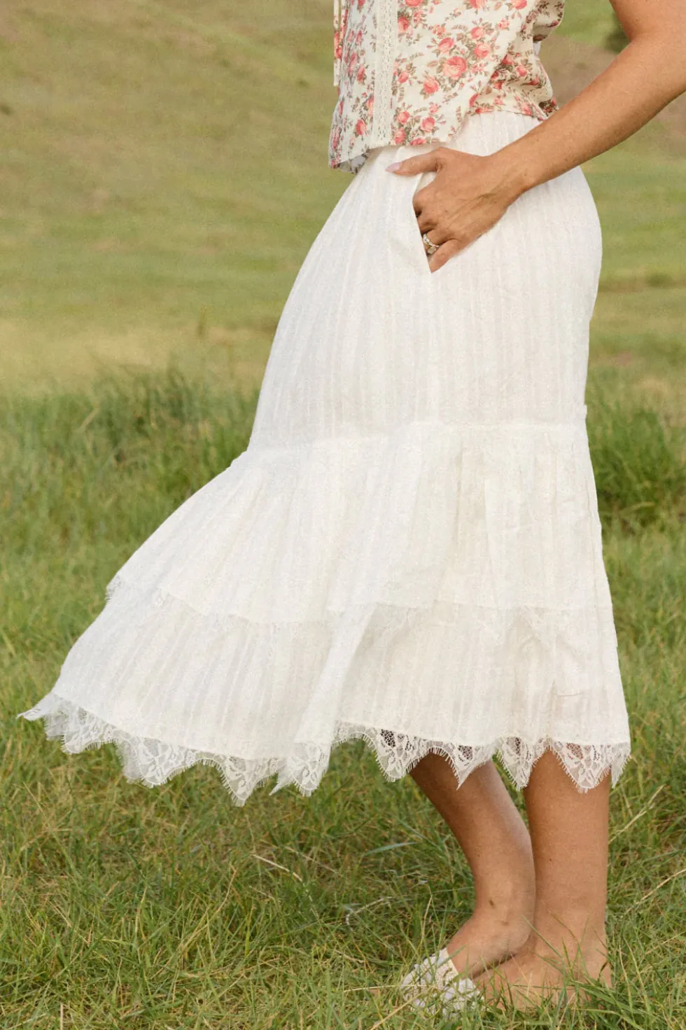 Verona Skirt in Reverie Dobby