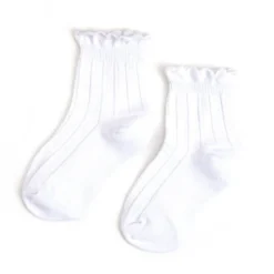 White Frill Midi Socks