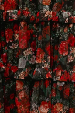 Winnie Dress in Midnight Roses