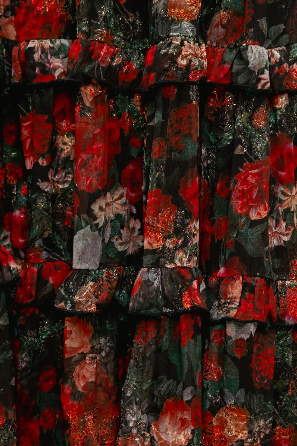 Winnie Dress in Midnight Roses